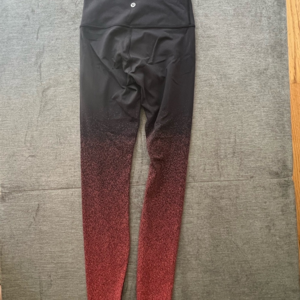 Lululemon Align High Rise Leggings - Ombré black and red - 4